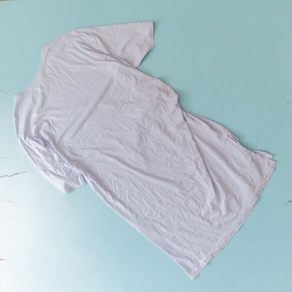 Daily Practice x Anthropologie Purple Tie Front Oversized Shirt Dress Size Small - Picture 10 of 10